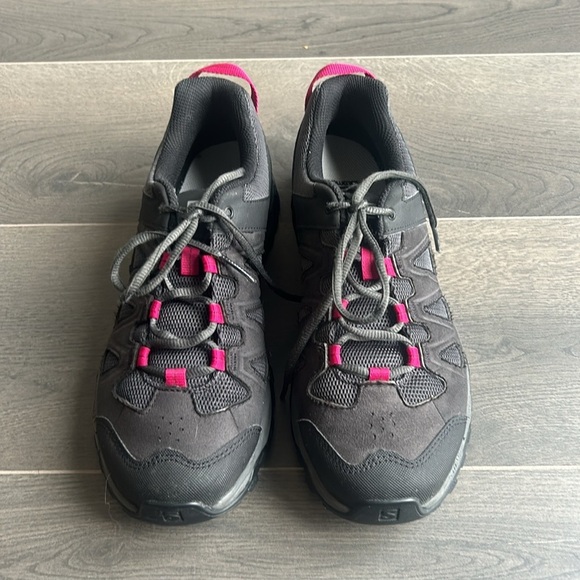 Salomon Contagrip Ortholite Black Hiking Trail Shoes Sneakers Women size 9.5 - Picture 6 of 13